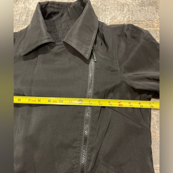 MYCRA PAC ONE Black Reversible Quilted Moto double Diagonal Zip Size 6-8 USA - Picture 10 of 15